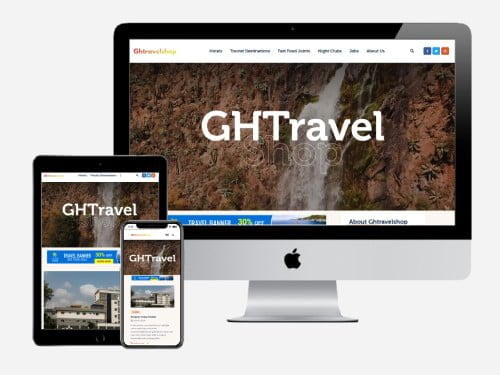 Website Design Project for GH Travel Shop