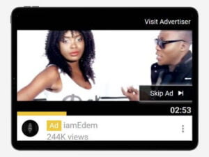 YouTube advertising campaign for Ayigbe Edem