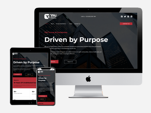 Website Design project for TAV Group of Companies
